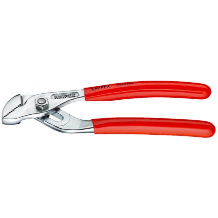KNIPEX Mini Water Pump Pliers with groove joint chrome plated, handles plastic coated - 1