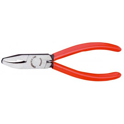 KNIPEX Glass Nibbling Pincer black atramentized, head polished, handles plastic coated, jaw width 4.0 mm - 1