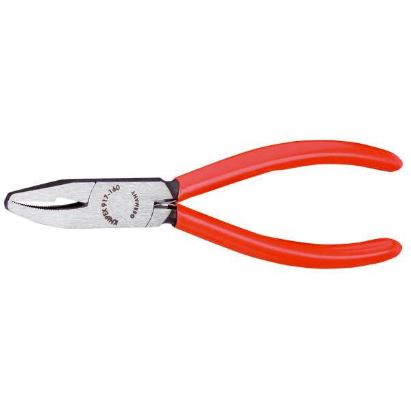KNIPEX Glass Nibbling Pincer black atramentized, head polished, handles plastic coated, jaw width 4.0 mm - 1