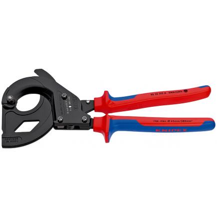 KNIPEX 95 32 315 A - 2906 Cable Cutter (ratchet action) for steel wire  armoured cables (SWA cable) black lacquered, handles with multi-component  grips