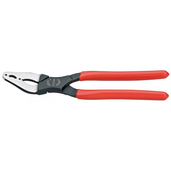 KNIPEX Cycle Pliers black atramentized, head polished, handles plastic coated straight head - 1