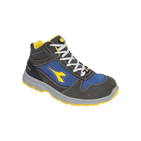 DIADORA UTILITY 701.175304-C4906/37 - Safety Trainer Boots RUN MID S3 SRC  ESD, grey / blue
