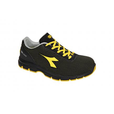 DIADORA UTILITY 701.176666-C0401/44 - 701.176666-C0401 Safety Shoes RUN  ATOM LOW S3 SRC ESD, black / yellow | Mister Worker®