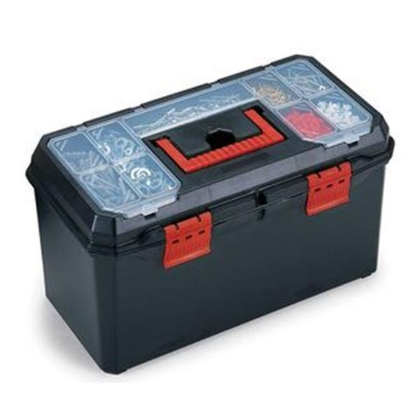 TERRY Tool case with tray amd organizer in the lid- Black/Red - 1