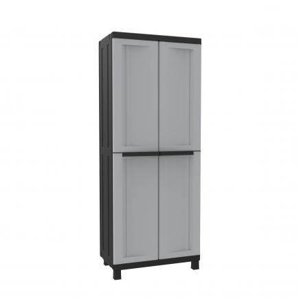 Black & Decker 3-Shelf/ 2-Drawer Laminate Workcentre Cabinet In Black  Stipple