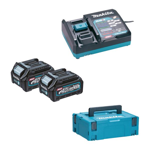 Set of 2 Batteries and Charger - in Case