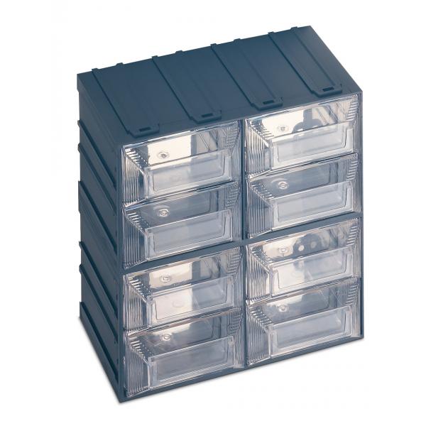 Terry - Drawer Small Parts Organizer with Label Holder, 8 Drawers 20,8x13,2x20,8