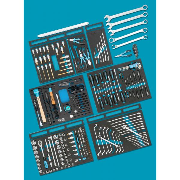 HAZET 163-258/92 - Set with ratchet, sockets and accessories 1/2 and 1/4  (92 pcs.)