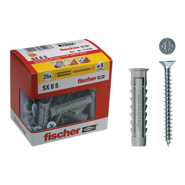 FISCHER 71244 - Nylon plug with screw in box S Y Mister Worker™