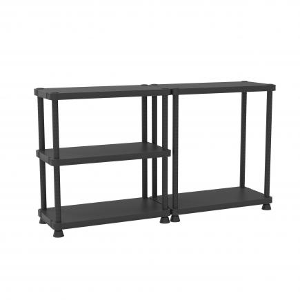 Baan schakelaar Corroderen TERRY - 1002826 - 9045/5 - 5 shelves shelving unit with 2 assembling  options 45x90 | Mister Worker™