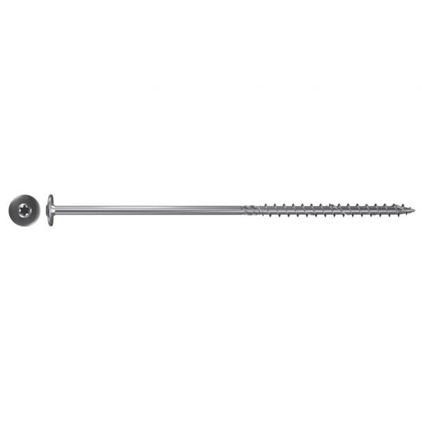FISCHER Torx screw with teller head, white zinc plated and partial thread FPF-WT ZPP - 1