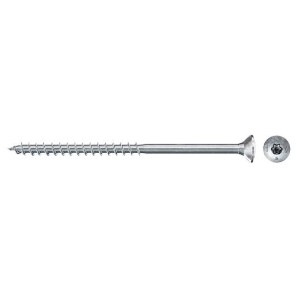FISCHER Torx white galvanized chipboard screw with flat countersunk head and partial thread FPF II CTP BC - 1