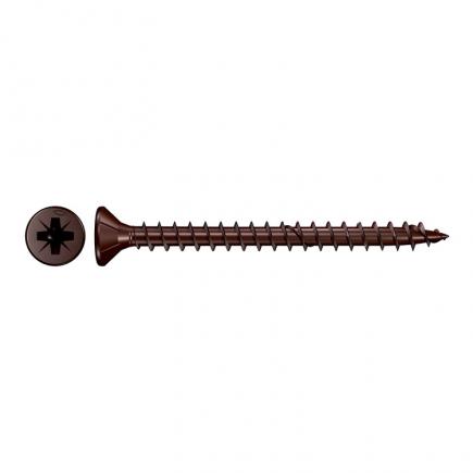 FISCHER Pozidriv bronzed chipboard screw with countersunk head and full thread FPF-SZ BUF - 1