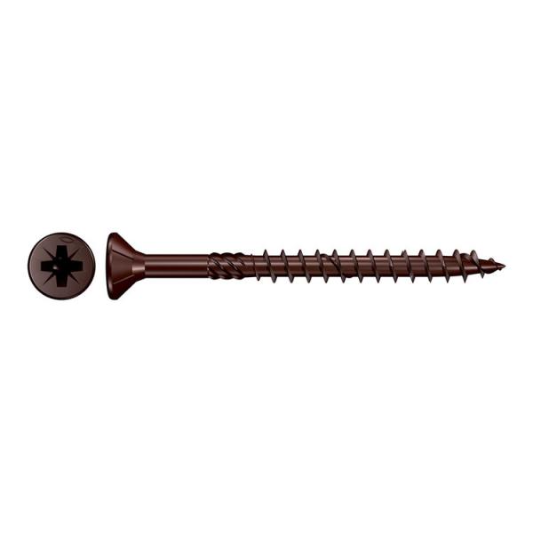 FISCHER Pozidriv bronzed chipboard screw with countersunk head and partial thread FPF-SZ BUP - 1