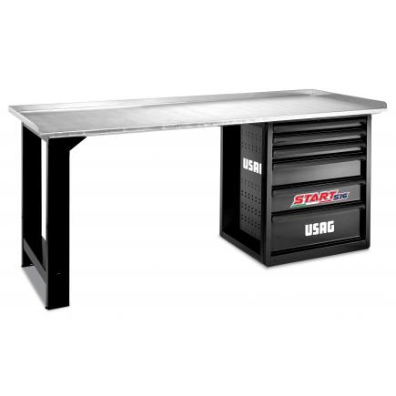 USAG START workbench with steel top - 6 drawers (empty) - 1