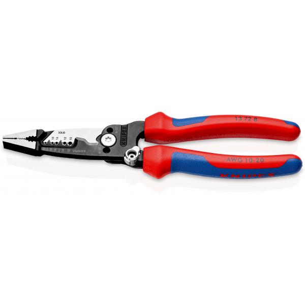 KNIPEX 13 8 - WireStripper multifunction electrician pliers american with multi-component | Worker™