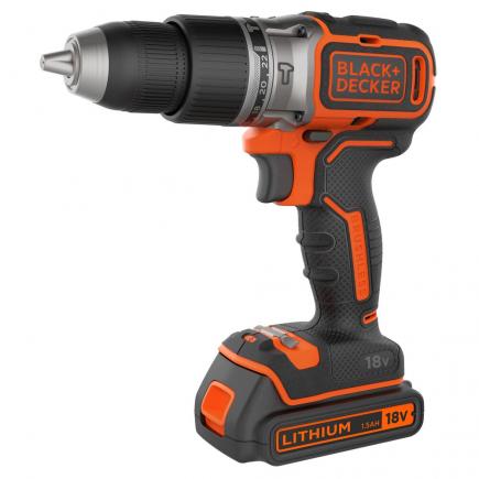 agenda pen Picasso BLACK & DECKER BL188KB-QW - 18V 2x1.5Ah Lithium-ion cordless drill  brushless with percussion in case | Mister Worker™