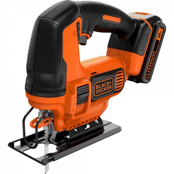 BLACK & DECKER BDCJS18-QW 18V 2.0Ah Cordless jigsaw with pendular action  with one blade in box