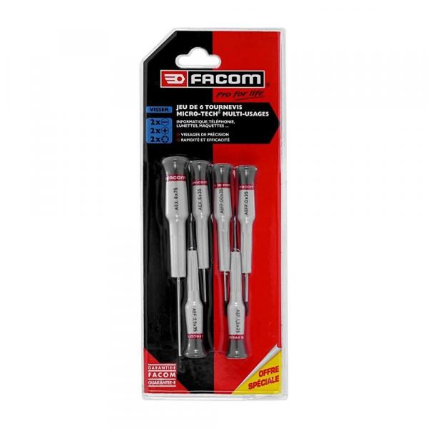 FACOM MT.JE6PB MICROTECH precision screwdriver set (6 pcs