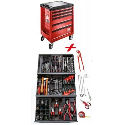 FACOM ROLL.6CMIT Tool trolley with 6 drawers and assortment (117 pcs.)