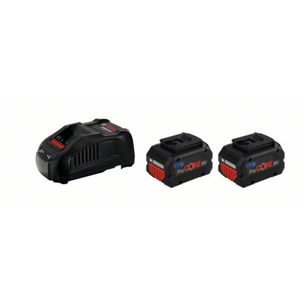 BOSCH 1600A0214C 18 V starter set with 2 ProCORE18V 5.5Ah batteries and GAL  1880 CV charger