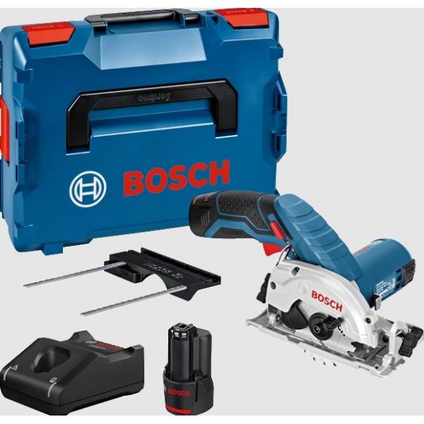 BOSCH 06016A1005 - GKS 12V-26 - Cordless circular saw 12 V 85 mm 1.400 rpm  in case with 2 3Ah batteries and charger
