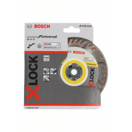 Bosch Professional 2608615165 Diamond Cutting Disc Standard (Universal, X-Lock, Diameter 115 mm, Bore Diameter: 22.23 mm, Cutting Width 2 mm)