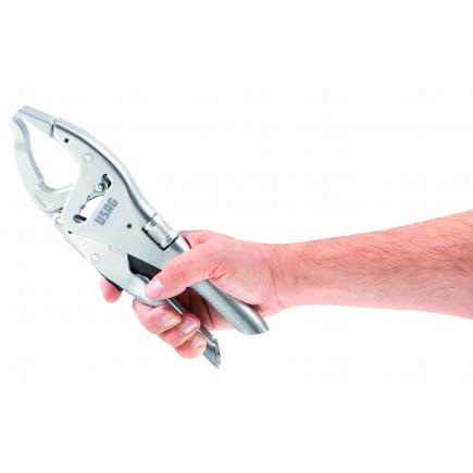 USAG Lock-grip rack-type pliers with long jaws - 1