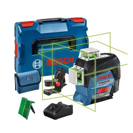 BOSCH 0601063T00 - Line Laser GLL 3-80 CG Professional in L-BOXX 136 with 1  GBA 12V 2.0Ah battery and holder