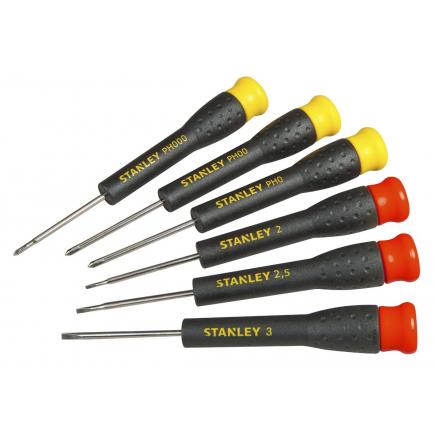 Stanley - 6 Pcs Precision Screwdriver Set