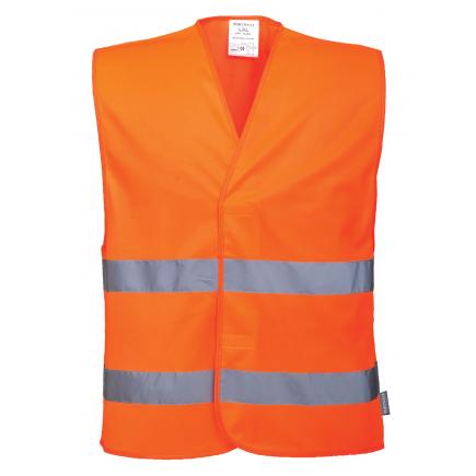 PORTWEST High visibility orange two band vest - 1