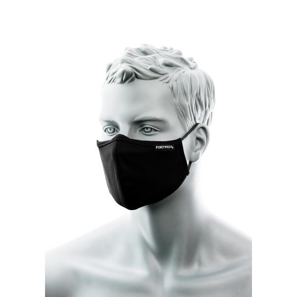 Face mask antimicrobial Black
