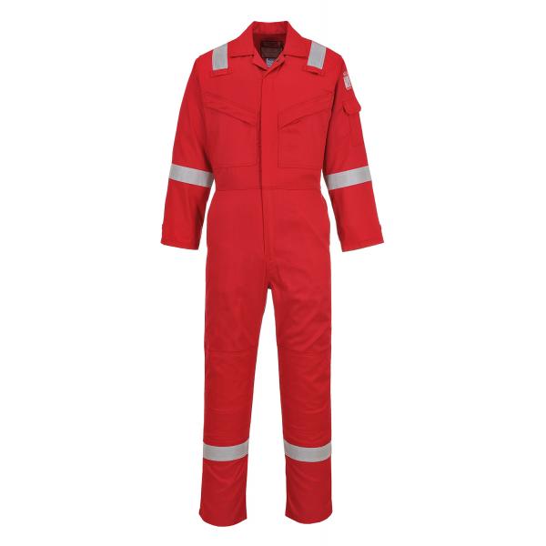 Flame resistant super light weight anti-static coverall 210g