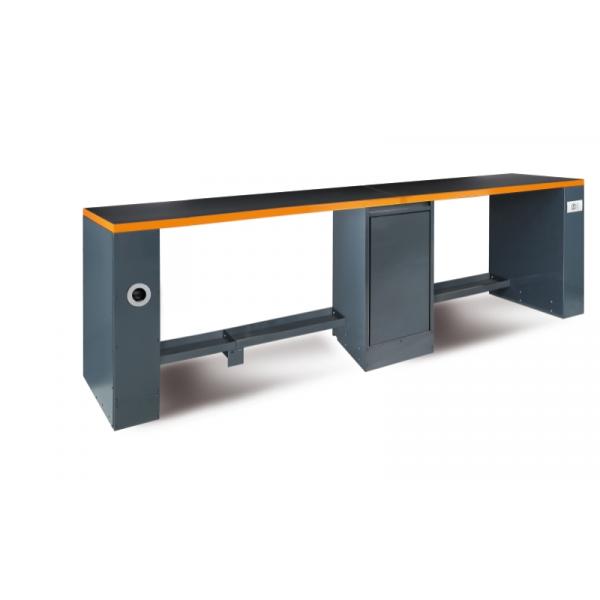 BETA Double 4m long workbench with central leg - 1