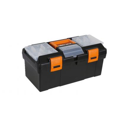 BETA 021150201 - CP15 Plastic tool box empty with removable tote-tray and  tool trays