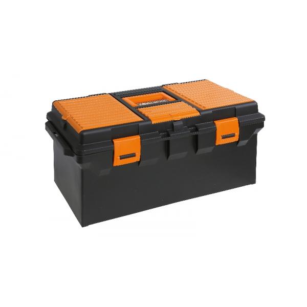 BETA 021150202 - CP15L Plastic tool box long empty with removable tote-tray  and tool trays
