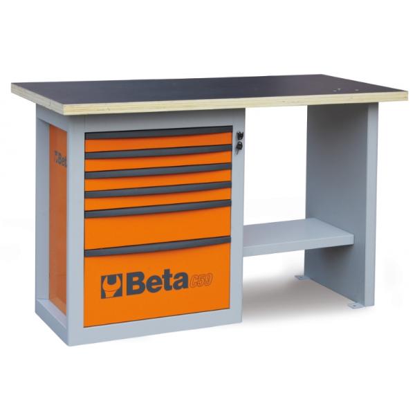 BETA "Endurance" short workbench with 1 cab with 6 drawers - 1