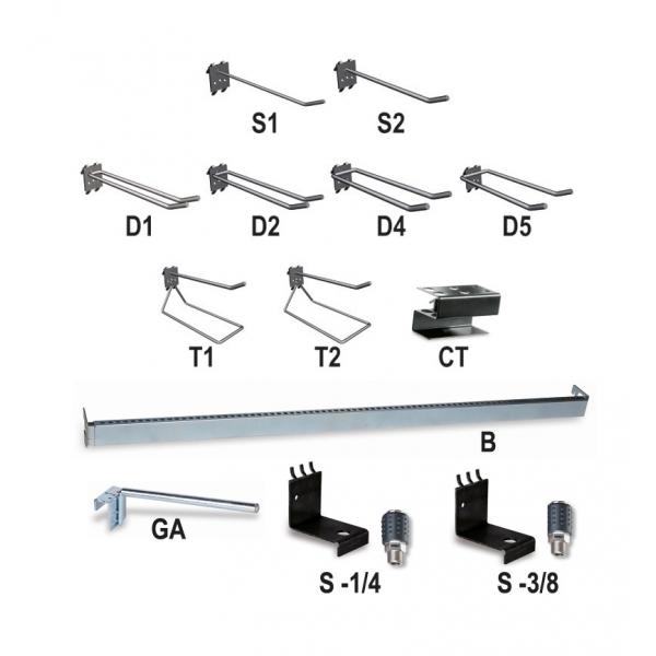BETA Hooks for displays C60 - C61 - C68 - C88 - 1