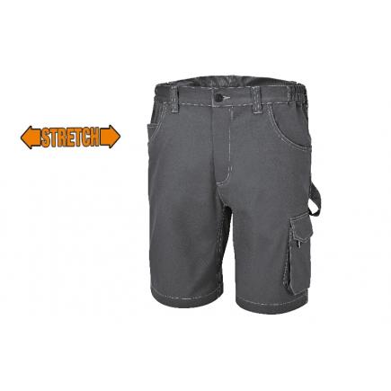 BETA Slim fit stretch work bermuda shorts, grey - 1