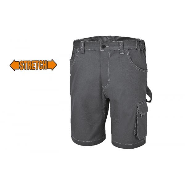 BETA Slim fit stretch work bermuda shorts, grey - 1