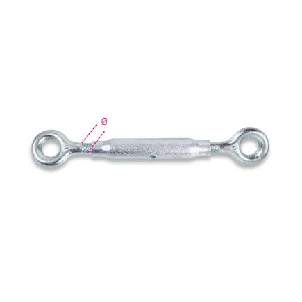 BETA Hot-forged eye and eye turnbuckles pipe bodies, galvanized (in blister) - 1