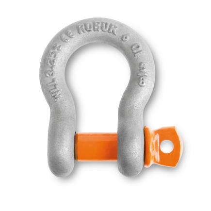 BETA Bow shackles with screw collar pins, high-tensile alloy steel, hot-dipped galvanized body (multi-pack) - 1