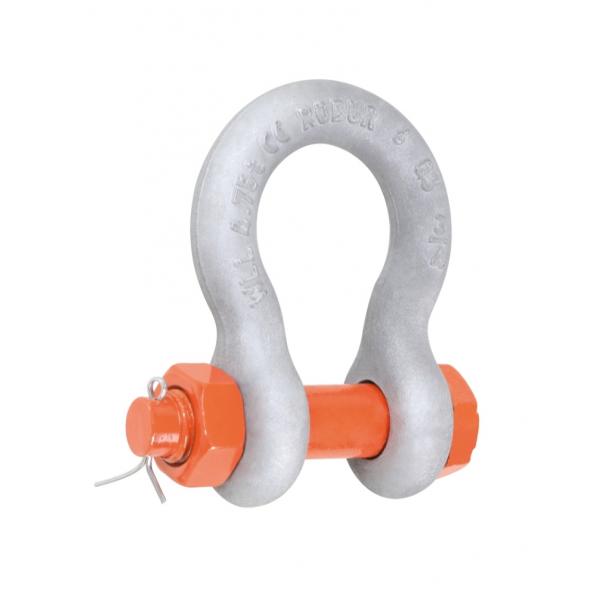 BETA Bow shackles with safety bolt, high-tensile alloy steel, hot-dip galvanized body (multi-pack) - 1