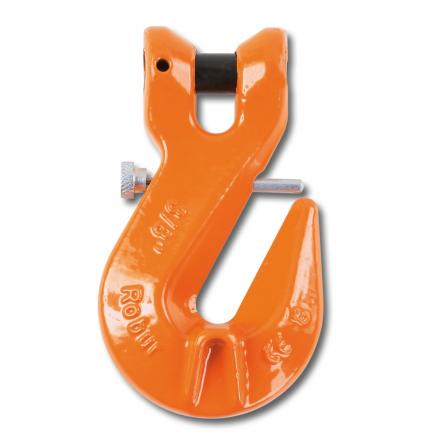 BETA Clevis grab hooks with safety latch, high-tensile alloy steel - 1