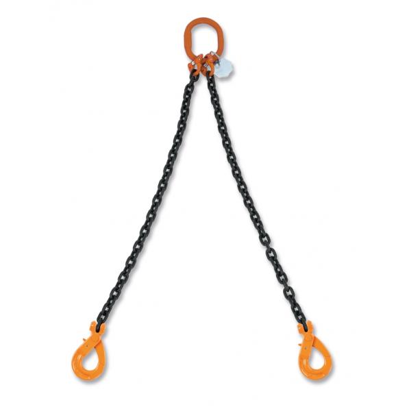 BETA Lifting chain slings, 2 legs, self-locking hook, grade 8 - 1