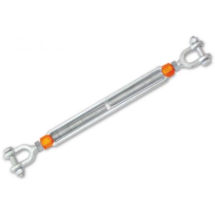BETA Jaw and jaw turnbuckles high tensile steel, hot dip galvanized (multi-pack) - 1