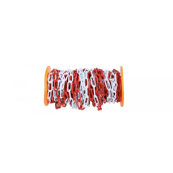 BETA Barrier chain, made of galvanized metal painted in red and white - 1