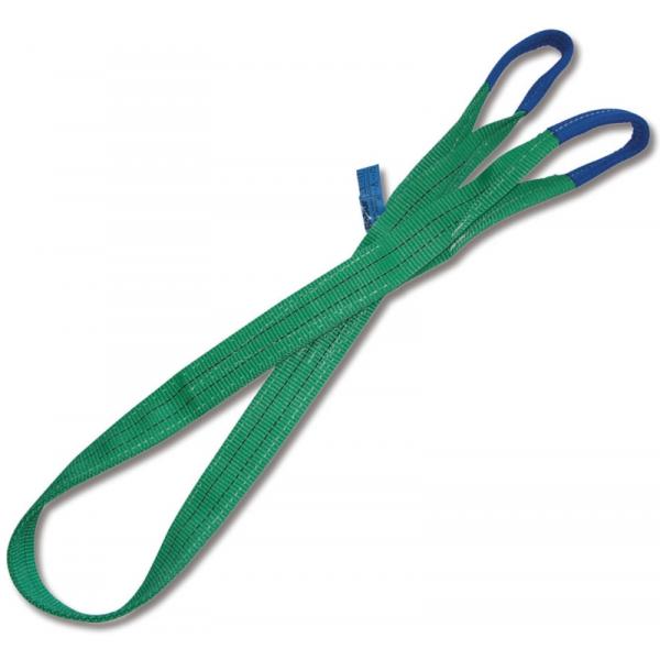 BETA Lifting web slings, green 2t two layers with reinforced eyes high-tenacity polyester (PES) belt - 1