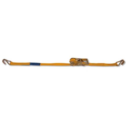 BETA Ratchet tie down with single hook, LC 750kg high-tenacity polyester (PES) belt - 1
