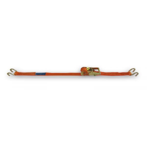 BETA Ratchet tie down with double hook, LC 1000kg, high-tenacity polyester (PES) belt - 1